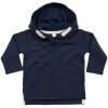 Babybugz detská mikina na zips s kapucňou Námornícka modrá