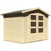 Drevený záhradný domček KARIBU AMBERG 3 82972 natur