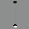 ACB C38181N Závesná lampa CUSTO LED, 1x5W, 3000K, 370lm, matná čierna/opál,