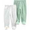 CARTER'S Polodupačky Whitemint neutrál LBB 2 ks PRE, veľ. 46