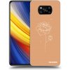 Picasee silikónový čierny obal pre Xiaomi Poco X3 Pro - Peonies
