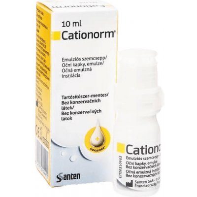 Cationorm očná emulzná instilácia 10 ml