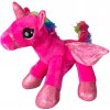 CDMC.cz Plyšový jednorožec stojaci s krídlami ružový 30 cm (8737)