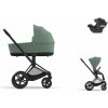 Cybex Platinum CYBEX Priam Travel Set + Aton B2 i-Size leaf green 2023 matt black