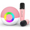 Karaoke 2 mikrofóny Prenosný Bluetooth reproduktor Hračka pre deti