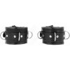 Kink - Heavy Wrist Restraints With Black Fur Lined Adjustable 20-30 cm X 6 cm