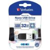 Verbatim 49822 Store N Go Nano, USB flash disk, USB A 2.0, 32GB, s adaptérom USB Micro, čierny