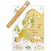 Nástenná stieracia mapa Európy