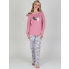 Evona dámské pyžamo Indiana starorůžová