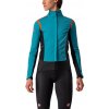 Castelli Alpha RoS 2 W, Teal blue/ Flery red Veľkosť: S Dámska zimná cyklistická bunda