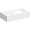 Kompaktná doska pod umývadlo so zapusteným umývadlom vpravo Intedoor TRENTA Compact biela dĺžka 90 cm až 160 cm x 50 cm S výrezom