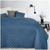 Modrý dekoračný mäkký prehoz na posteľ Šírka 220 cm | Dĺžka 240 cm
