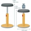Ergonomická balančná stolička Leitz Cosy Ergo teplá žltá