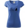 Mačka a gitara WC - Dámske tričko Pure - XS ( Svetlomodrá )