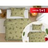 Áčko a.s. Ružomberok Bavlnené obliečky 1+1 ŠTÚROVO Olive
