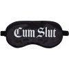 Ouch! Cum Slut Satin Blindfold, hebká maska na oči s nápisom