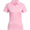 Adidas Women's Solid Performance Short Sleeve Polo Shirt XS pink Damske