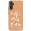Picasee silikonový průhledný obal pro Samsung Galaxy A34 5G A346B - Boss Mama