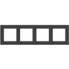 Rámček 4-násobný Nature matné sklo/čierna SIMON55 (Simon)