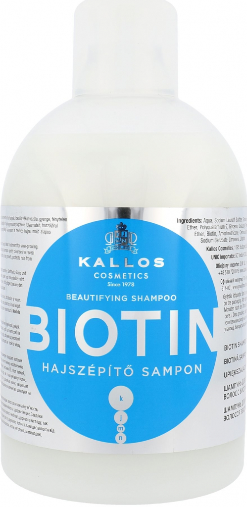 Kallos KJMN Biotin skrášľujúci šampón 1000 ml od 2,28 € - Heureka.sk