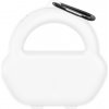 AppleKing ochranné polopriehľadné puzdro s karabínou pre AirPods Max - biele - možnosť vrátiť tovar ZADARMO do 30tich dní