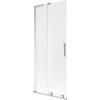 Mexen Velar L, 2-krídlová posuvná vaňová zástena 80 x 150 cm, 8mm sklo námraza, chrómová, 896-080-003-31-01