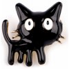 Brošňa mačka, pes, srnka - 1 ks 2 čierna mačka