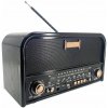 Sieťovo-batériové rádio AM, FM, SW Black Wood