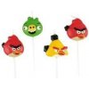 Tortové sviečky Angry Birds, mix motívov 4 ks