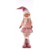 MagicHome Vianoce Dekoracia XmMX372, Dievča, ružové, 75 cm
