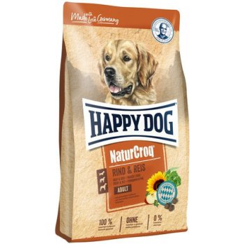 Happy Dog Premium Naturcroq hovädzina & ryža 4 kg