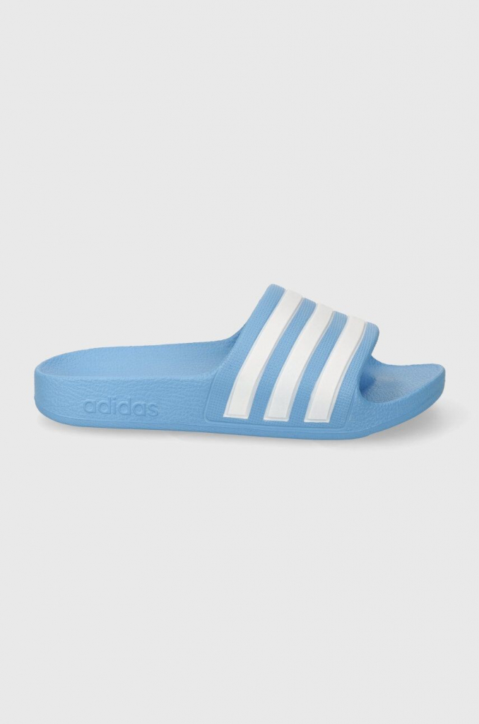 adidas Detské papuče Adilette Aqua K modrá/biela