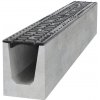 Bielbet B125 B125130X120C odvodňovací betónový žľab s liatinovou mrežou 1000 x 130 x 160 mm | cena za kus