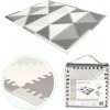 Ecotoys Pěnová podložka Puzzle 127x157 cm šedá