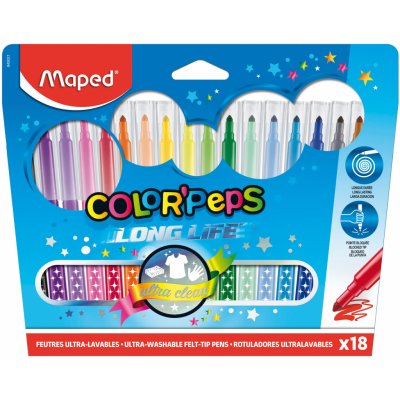 Fixky Maped ColorPeps Long Life 18 farieb