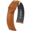 Kožený remienok Hirsch Camelgrain L 01009010-1, hnedý, teľatina, dĺžka L, Quick Release 19 mm