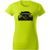 T-ričko Alfa Romeo Giulia 952 dámske tričko Farba trička: Limetková, Farba potlače: Čierna, Veľkosť: S