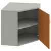 Policová skriňa Strong P, 80x76,8x40 cm, čerešňa/sivá