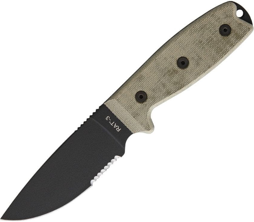 Ontario Knife Comp. s pevnou čepeľou RAT-3