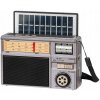 Prenosné analógové solárne FM rádio Kruger&Matz Bluetooth AUX s akumulátorom