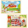 Goki Obojstranné puzzle Záchranári, 48 dielikov