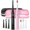 Sonic toothbrushes with head set and case FairyWill FW-507 (Black and pink) Varianta: uniwersalny