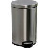 MERIDA Odpadkový Kôš s pedálom SILENT, kovový, matný, 12 l KIM414