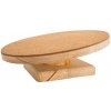 PetBuddy šikmá plošina, bežecký disk pre škrečky, 22 cm, borovicové drevo/korek