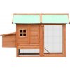vidaXL Klietka pre kurčatá 170x81x110 cm Borovicové a jedľové drevo