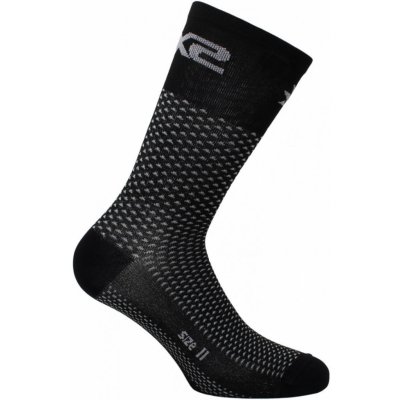 Six2 ponožky SHORT LOGO šedá/čierna
