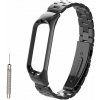 Xiaomi Mi Band 3/4 kovový BRX náramok / remienok Farba: Čierna MBSCZ-BRXCKCE