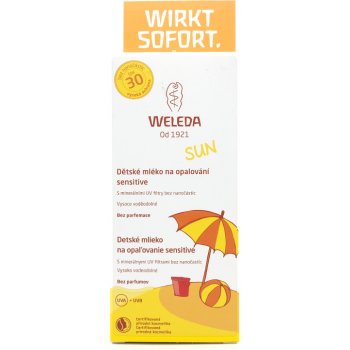 Weleda Sensitive detské mlieko na opaľovanie SPF30 150 ml