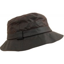 EKW Pánsky voskovaný bavlnený klobúk Melvald hnedá