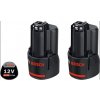 BOSCH 2 x GBA 12 V 3.0 Ah Professional Akumulátor 1600A00X7D